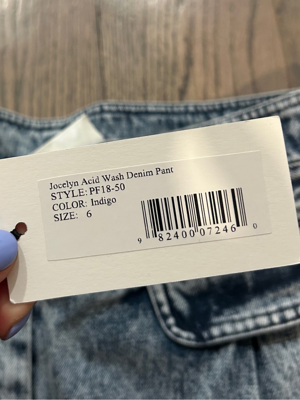 Sea New York Jocelyn Acid Wash Denim NWT - Picture 3 of 13